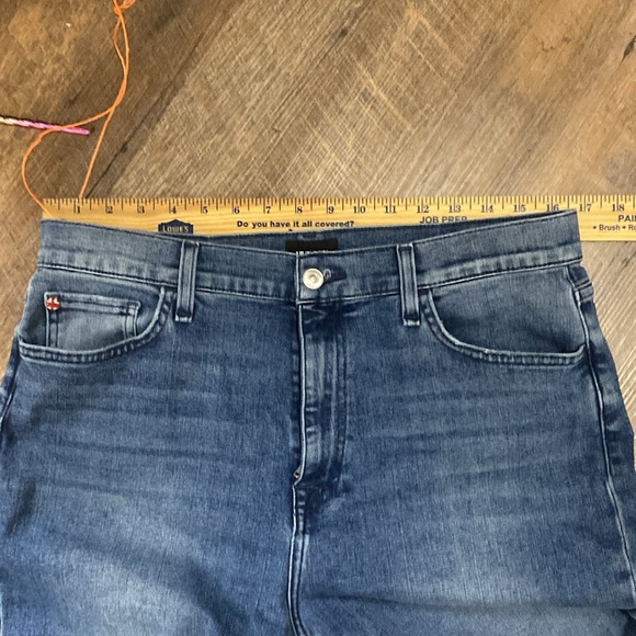 HUSDON NOA YVONNE HIGH RISE STRAIGHT CROP JEAN W/STRETCH AND FADING DETAILS - Picture 13 of 16